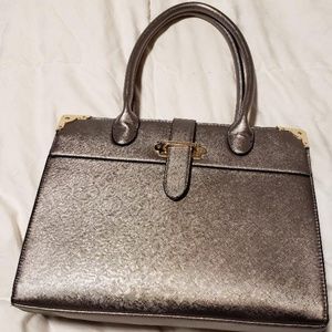 Metalic lavender Satchel